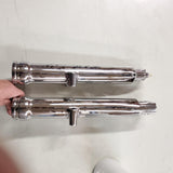 2000^ Harley Softail Dyna Wide Glide 41mm Front Fork Slider Legs Chrome