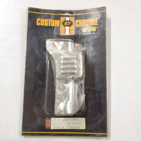 Custom Chrome Ribbed Transmission Filler Dipstick Cover 1991^ Dyna Glides 09-144