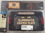 OEM Harley LED License Plate Frame Holder Sportster XL FXD Black Chrome-Plated