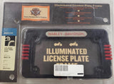 OEM Harley LED License Plate Frame Holder Sportster XL FXD Black Chrome-Plated