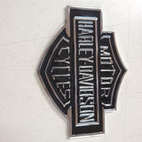 Harley Davidson Chrome BAR & SHEILD Metal Sticker Emblem Decal Medallion Badge