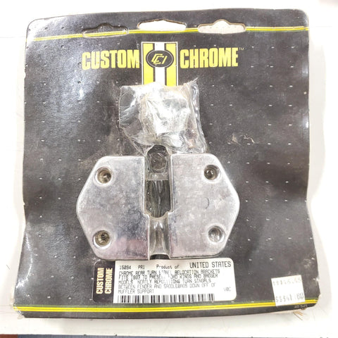 Chrome Harley 1993-2004 Road King Tour Rear Turn Signal Relocate Brackets 15094