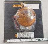 Custom Chrome Amber LED Front Dual Filament Turn Signal