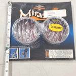 Custom Chrome Softail Dyna-Glide Mirage Turn Signal Grill Red Flat Lens Kit