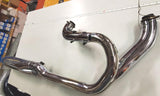 1980 Harley Shovelhead Chrome 2 in1 exhaust head pipe muffler Sturgis FXSB OEM