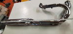 1980 Harley Shovelhead Chrome 2 in1 exhaust head pipe muffler Sturgis FXSB OEM