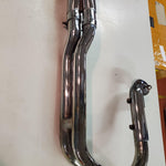 1980 Harley Shovelhead Chrome 2 in1 exhaust head pipe muffler Sturgis FXSB OEM