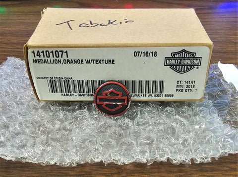 OEM Harley Davidson Orange Texture Foot Peg Medallion Glide CVO FLTRXSE 14101071