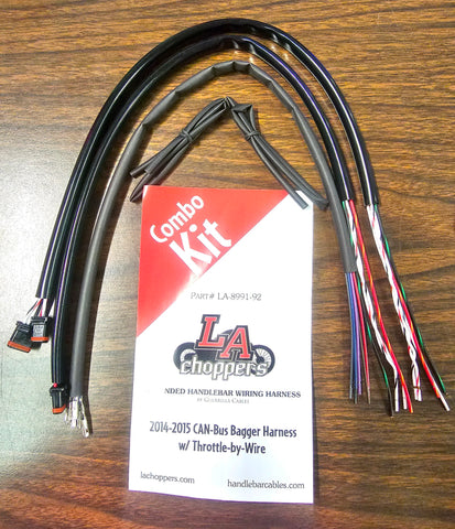 2014-15 Electra Glide Road Glide Street Glide 20" Handlebar Extension Wiring Kit