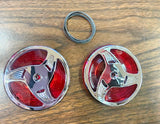 Custom FLH Heritage Softail Classic Road King Stiletto Red Turn signal Lens Kit