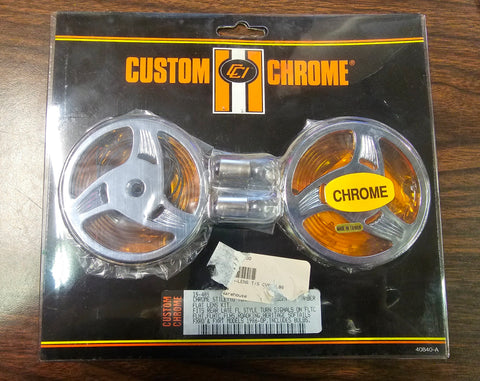 Flh Road King Heritage Softail Chrome Stiletto Turn Signal Lens cover Bagger Tou
