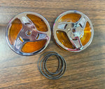 Flh Road King Heritage Softail Chrome Stiletto Turn Signal Lens cover Bagger Tou