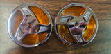 Flh Road King Heritage Softail Chrome Stiletto Turn Signal Lens cover Bagger Tou