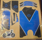 eBIKE Harley-Davidson IRONe Balance Revelation Blue Graphics Sticker Kit
