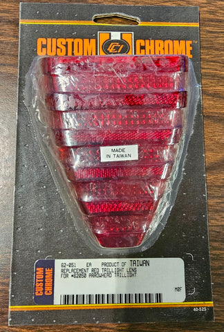 1973^ 4-Speed Dresser Models Custom Chrome Red Arrowhead Taillight Lens