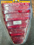 1973^ 4-Speed Dresser Models Custom Chrome Red Arrowhead Taillight Lens