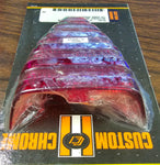 1973^ 4-Speed Dresser Models Custom Chrome Red Arrowhead Taillight Lens