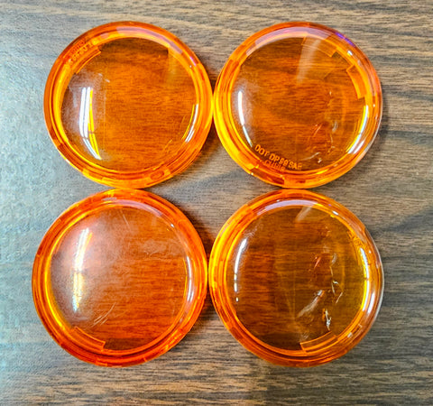 1996-2023 Harley Sportster Softail Amber Bullet Turn Signal Light Lens