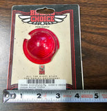 NOS Biker's Choice 2" Red Bullet Light Lens