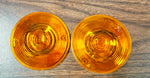 1986^ Harley 4-Speed Dresser Models NOS Custom Chrome Amber Flat Lens