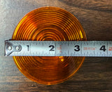 1986^ Harley 4-Speed Dresser Models NOS Custom Chrome Amber Flat Lens