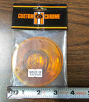 1986^ Harley 4-Speed Dresser Models NOS Custom Chrome Amber Flat Lens