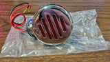 Harley EMGO Speeder Bullet Turn Signal Light 12V w/Grill Chrome Red Filament