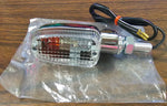 Dual Filament Turn Signal Billet Clear Lens Buell Harley Motorcycle Honda