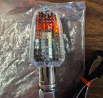 Dual Filament Turn Signal Billet Clear Lens Buell Harley Motorcycle Honda