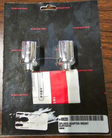 OEM Kuryakyn Splined Chrome Peg Adapter Mount Honda Goldwing CBR1000RR Suzuki SV