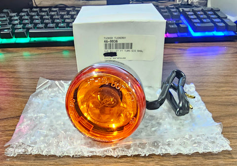 Chrome Bullet Front Turn Signal Single Filament