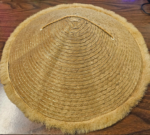 Antique Tai Rice Paddy Hat Maffia Coolie VTG