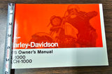 Harley Davidson Motorcycle 1976 XL-1000 XLCH-1000 Owner's Manual