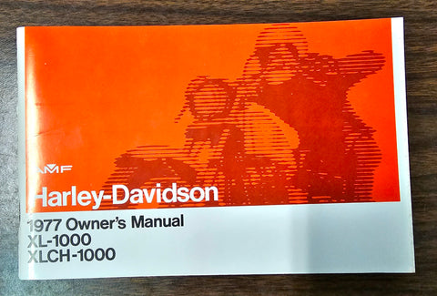 Harley Davidson 1977 Sportster XL-1000 XLCH-1000 Owners Manual