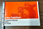 Harley Davidson 1977 Sportster XL-1000 XLCH-1000 Owners Manual