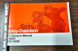 Harley Davidson 1977 Sportster XL-1000 XLCH-1000 Owners Manual