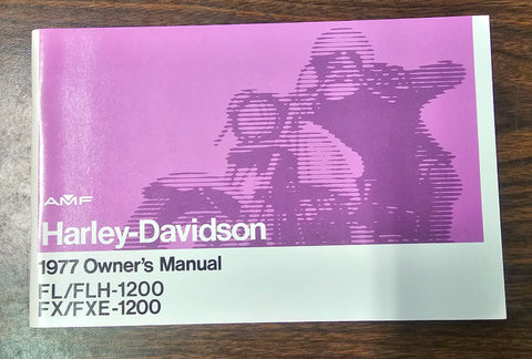 Harley Davidson OEM AMF 1977 FL/FLH Shovelhead OEM Factory Owner's Manual Book!