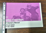 Harley Davidson OEM AMF 1977 FL/FLH Shovelhead OEM Factory Owner's Manual Book!