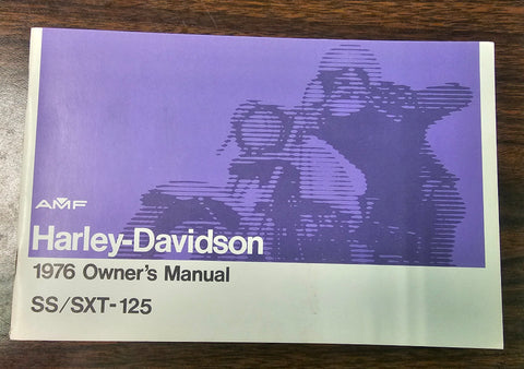 Harley Davidson OEM AMF 1976 SS/SXT-125 Aermacchi Owners Manual