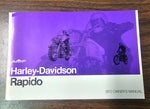 Harley Davidson 1972 Rapido-125 Aermacchi Owners Manual Book NOS Aermacchi OEM