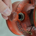 Vtg Red Dietz WFS No.129 Crescent Oil Kerosene Lamp Lantern Camp Light Hong Kong