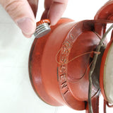Vtg Red Dietz WFS No.129 Crescent Oil Kerosene Lamp Lantern Camp Light Hong Kong