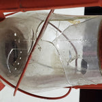 Vtg Red Dietz WFS No.129 Crescent Oil Kerosene Lamp Lantern Camp Light Hong Kong