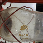 Vtg Red Dietz WFS No.129 Crescent Oil Kerosene Lamp Lantern Camp Light Hong Kong