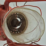 Vtg Red Dietz WFS No.129 Crescent Oil Kerosene Lamp Lantern Camp Light Hong Kong