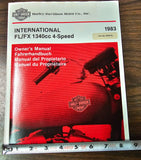 Harley Davidson 1983 International Shovelhead FL/FX 4-Speed Owners Manual