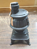 Vtg 1968 EMPTY Ezra Brooks Pot Bellied Black Stove Collectors Series Decanter