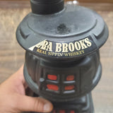 Vtg 1968 EMPTY Ezra Brooks Pot Bellied Black Stove Collectors Series Decanter