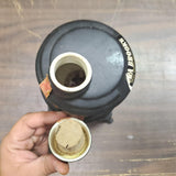 Vtg 1968 EMPTY Ezra Brooks Pot Bellied Black Stove Collectors Series Decanter