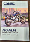 Clymer Maintenance/Service Repair Manual 1985-1996 Honda Shadow 1100cc